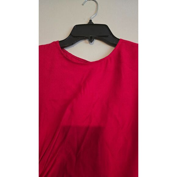 Reformation Frasier Dress in Cherry Red NWT Size 10P - Picture 12 of 12